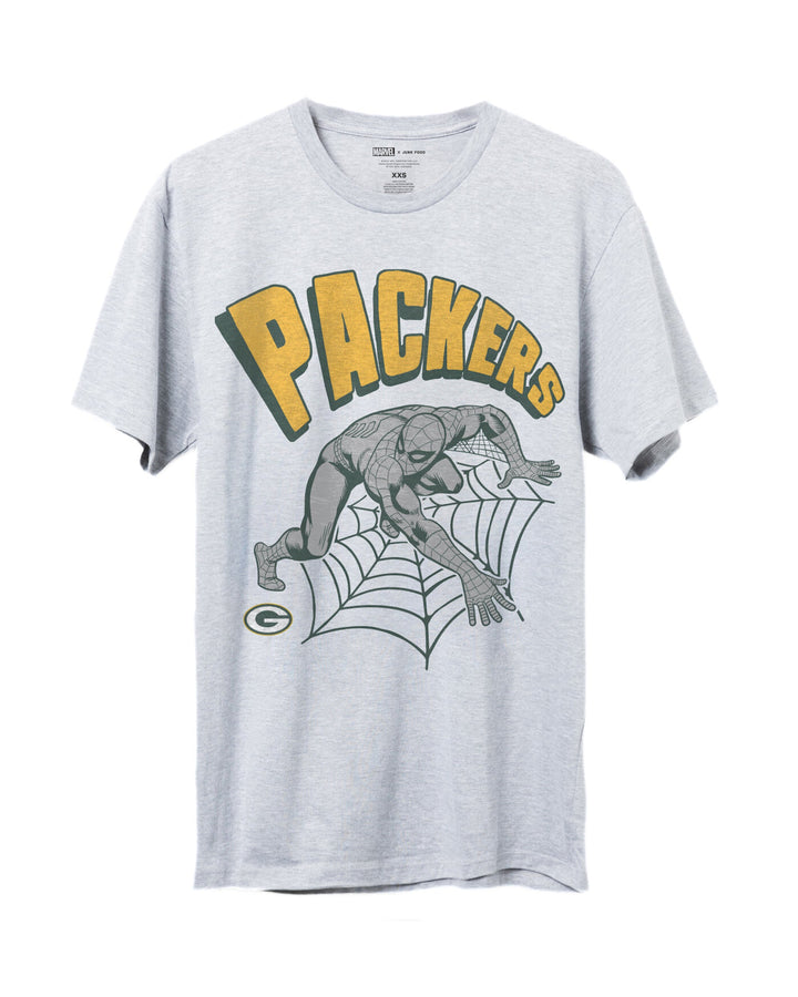 Packers Spider-Man Web Slinger Tee