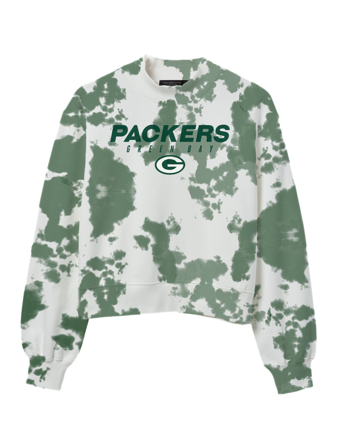 Women's NFL Green Bay Packers Tie Dye Mock Neck Fleece