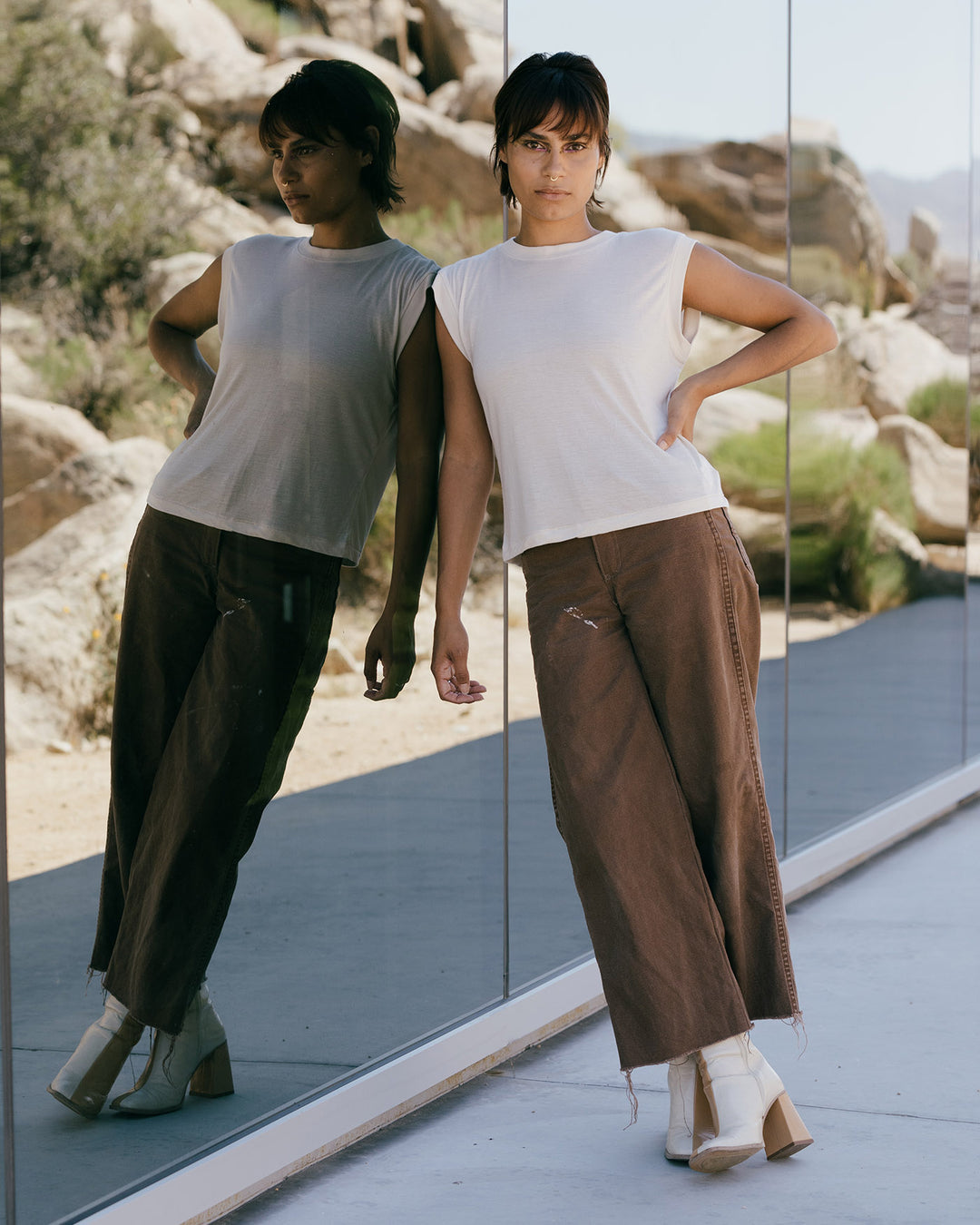 Women's Vintage Tissue Muscle Tank