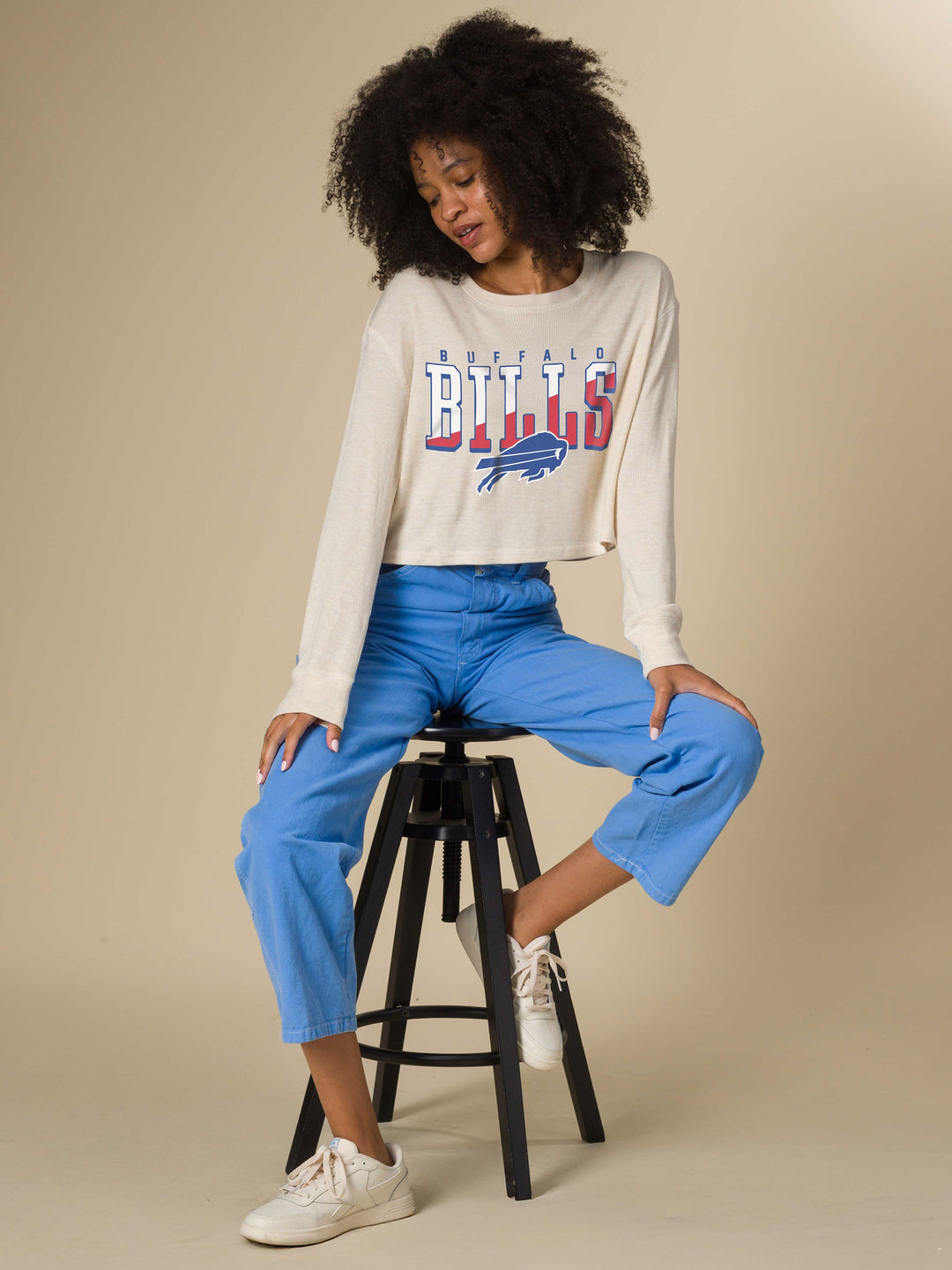 Women's Buffalo Bills Slant Crop Thermal