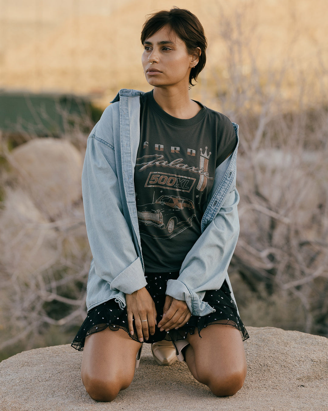 Women's Ford Galaxie 500 XL Vintage Tissue Tank