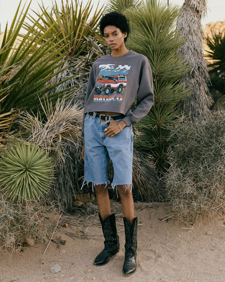 Women's Bronco Cropped Flea Market Fleece
