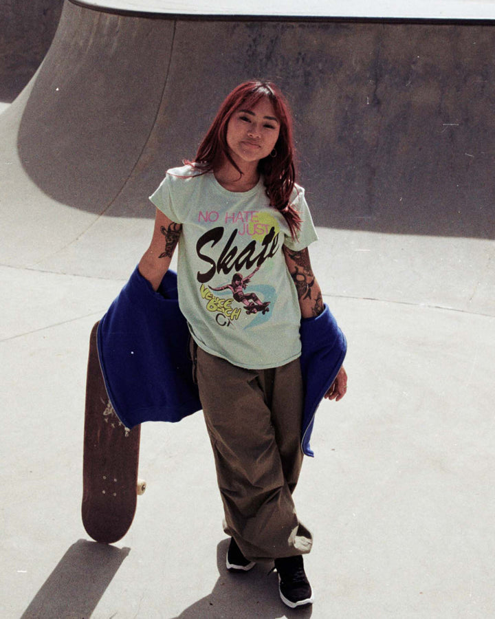 Women's No Hate Just Skate Vintage Tee