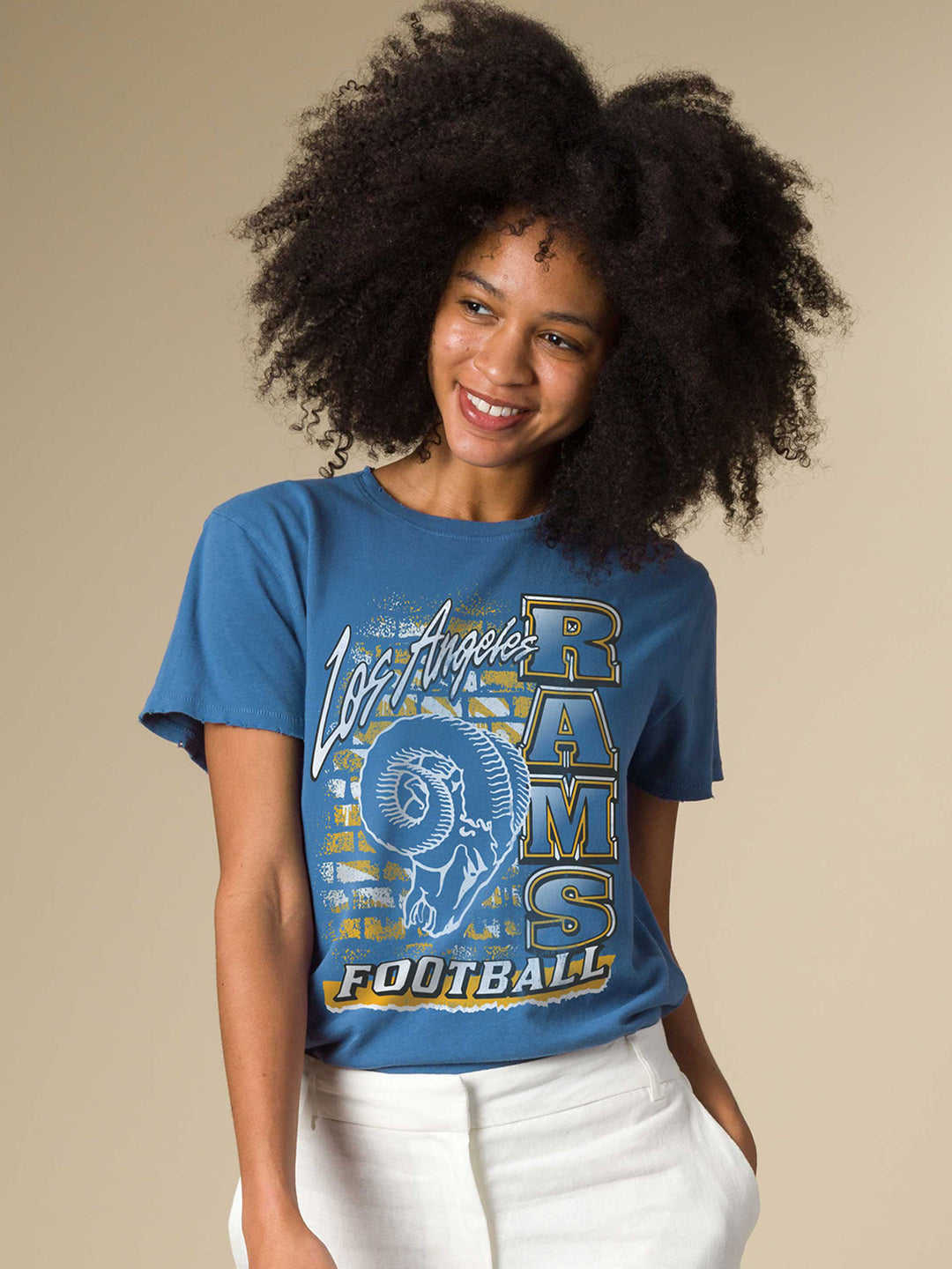 Women's Los Angeles Rams Brick Vintage Tee