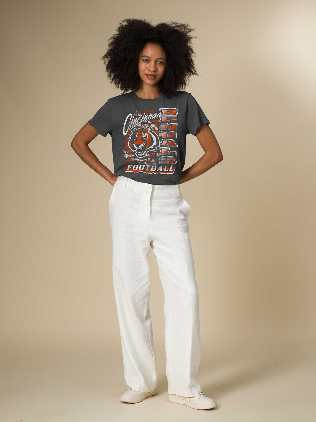 Women's Cincinnati Bengals Brick Vintage Tee