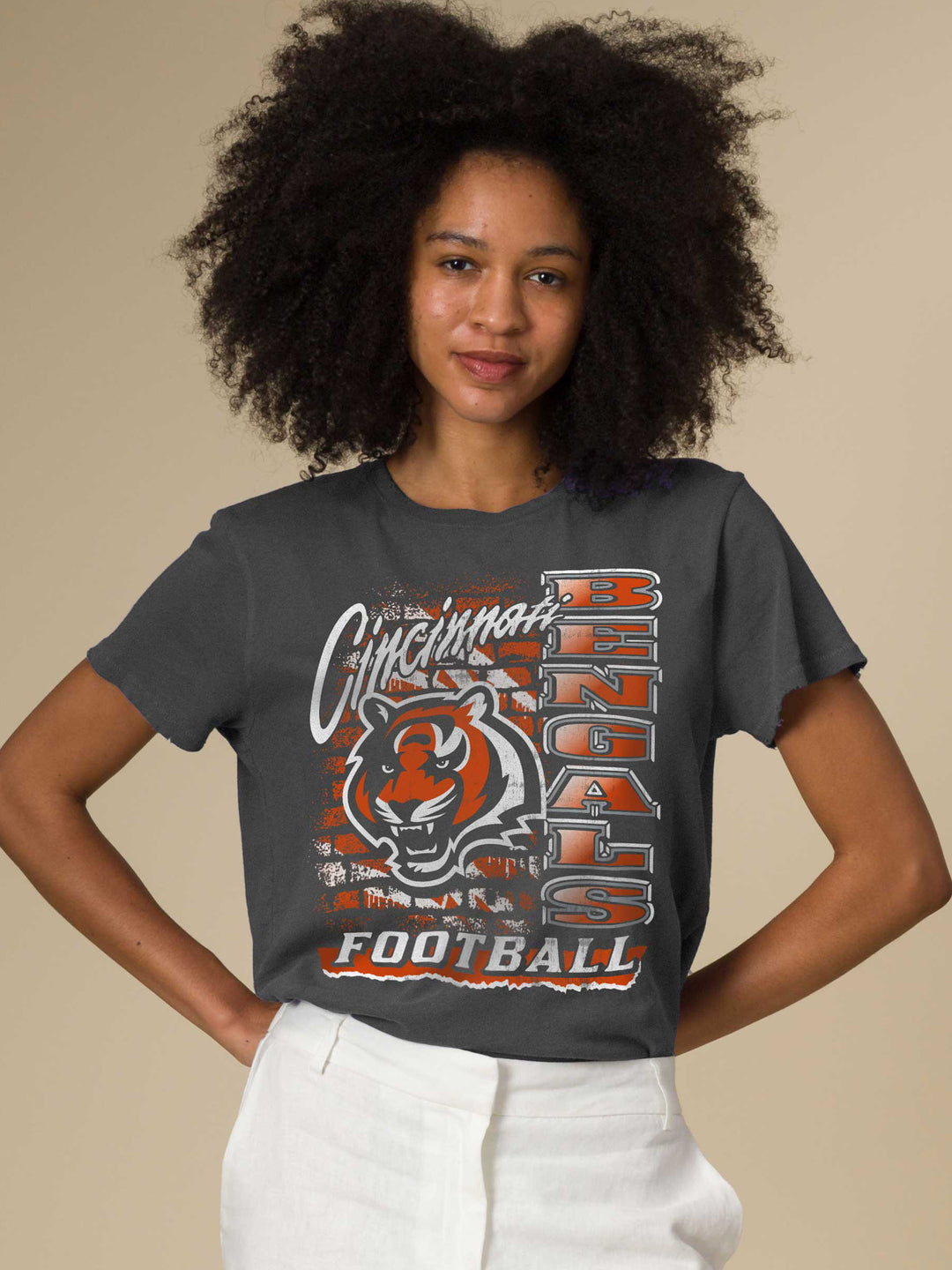 Women's Cincinnati Bengals Brick Vintage Tee