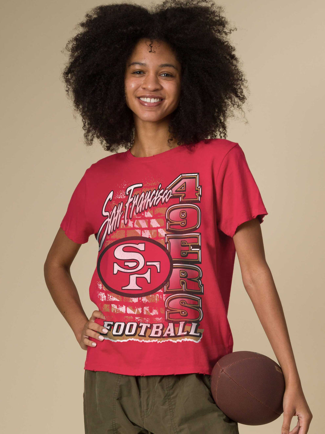Women's San Francisco 49ers Brick Vintage Tee