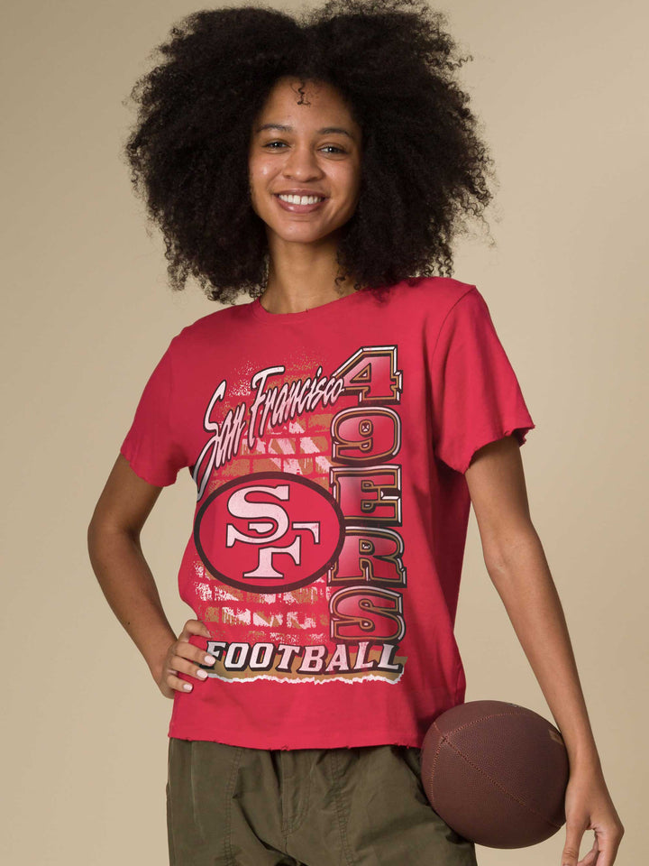 Women's San Francisco 49ers Brick Vintage Tee