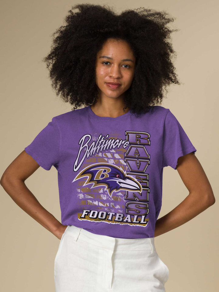 Women's Baltimore Ravens Brick Vintage Tee