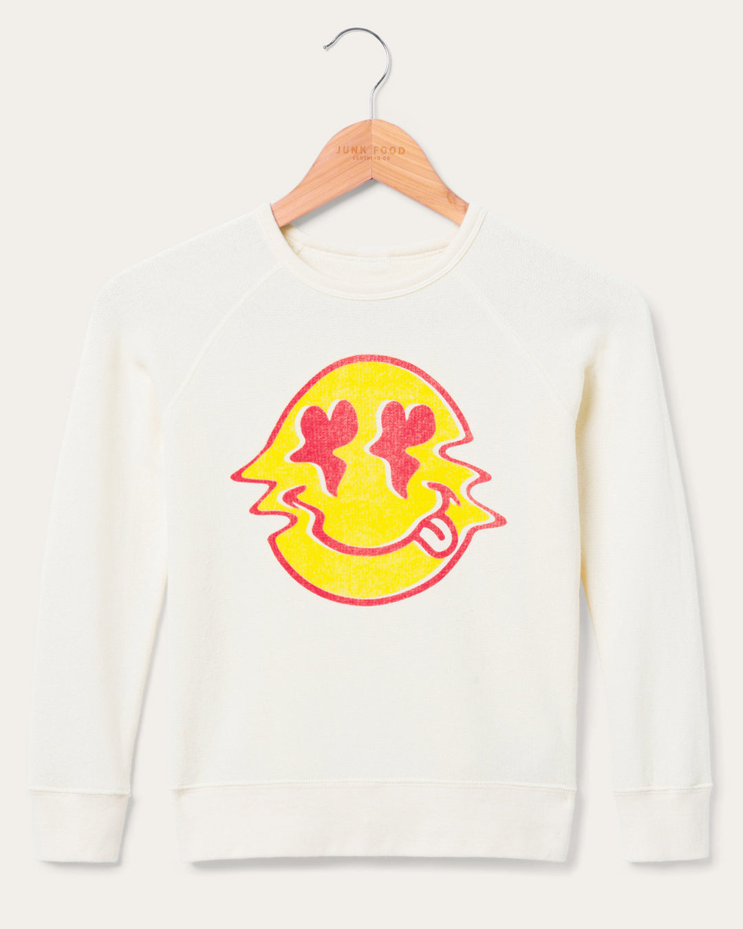 Kids Heart Eyed Smiley Raglan Fleece
