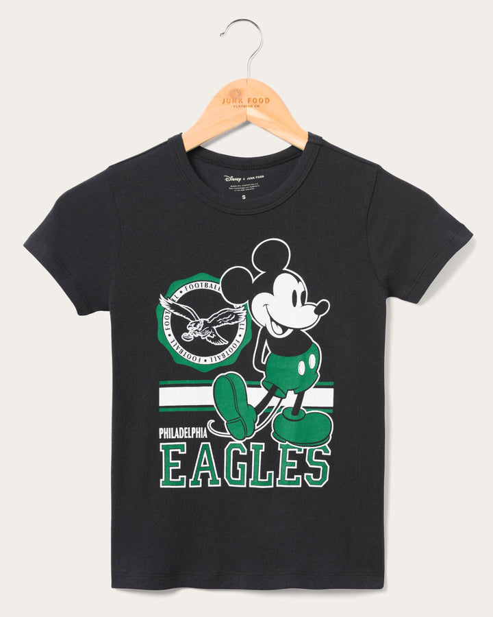 Kids Philadelphia Eagles Mickey Crest Tee