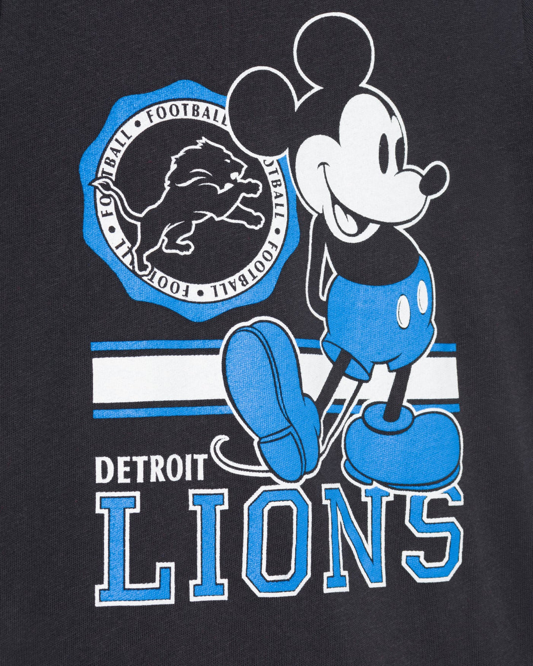 Kids Detroit Lions Mickey Crest Tee