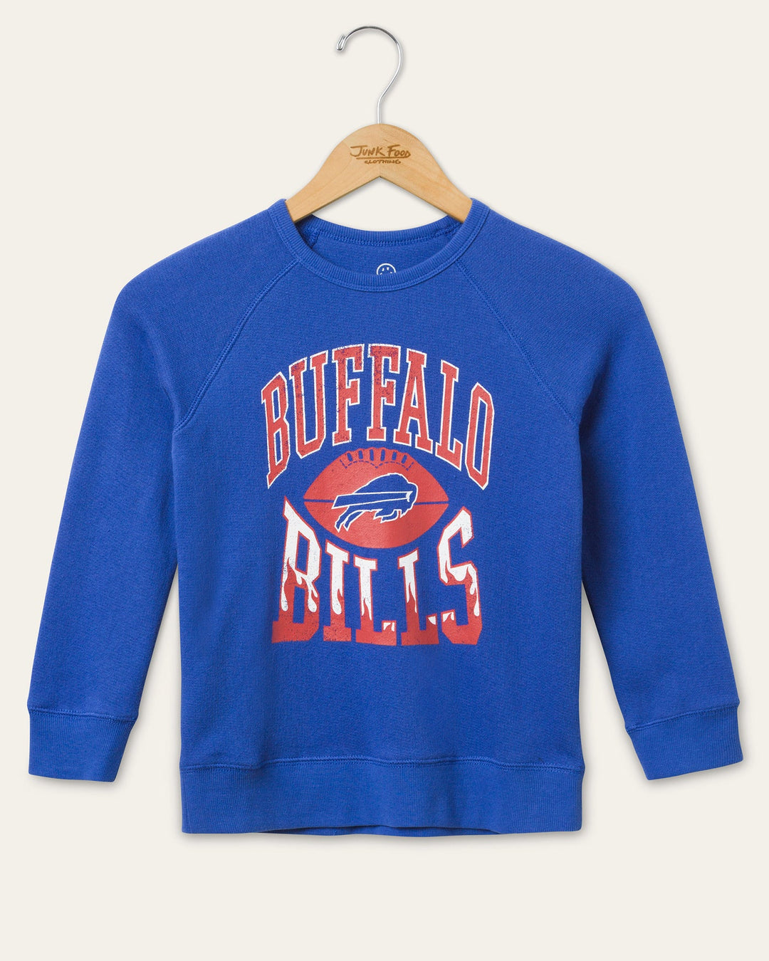 Kids Buffalo Bills Hot Route Raglan Fleece – Junk Food Clothing