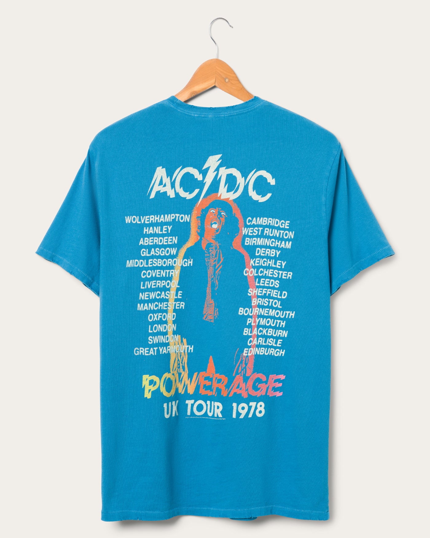 AC/DC Powerage Vintage Tee – Junk Food Clothing