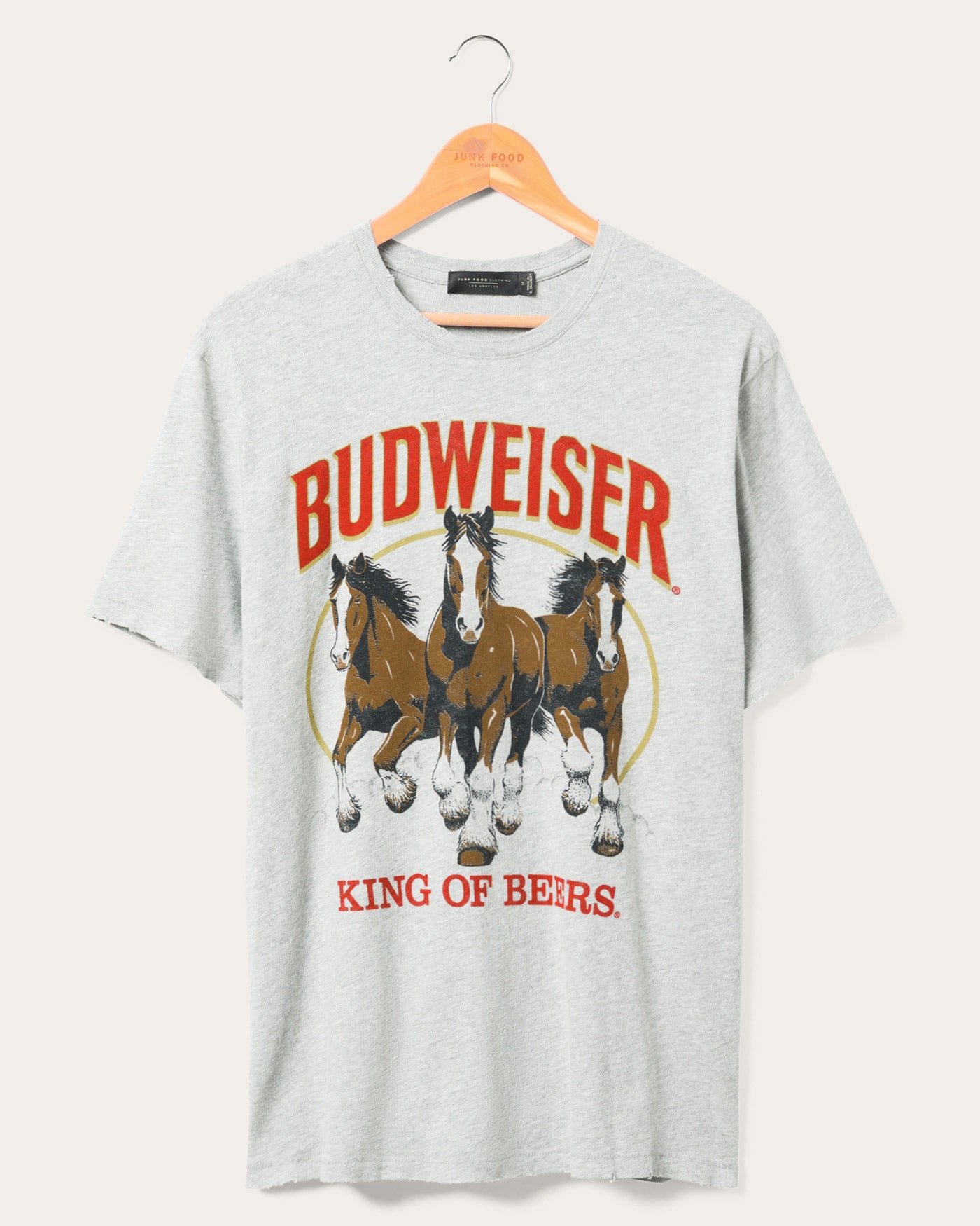 Budweiser Clydesdale Trio Vintage Tee – Junk Food Clothing