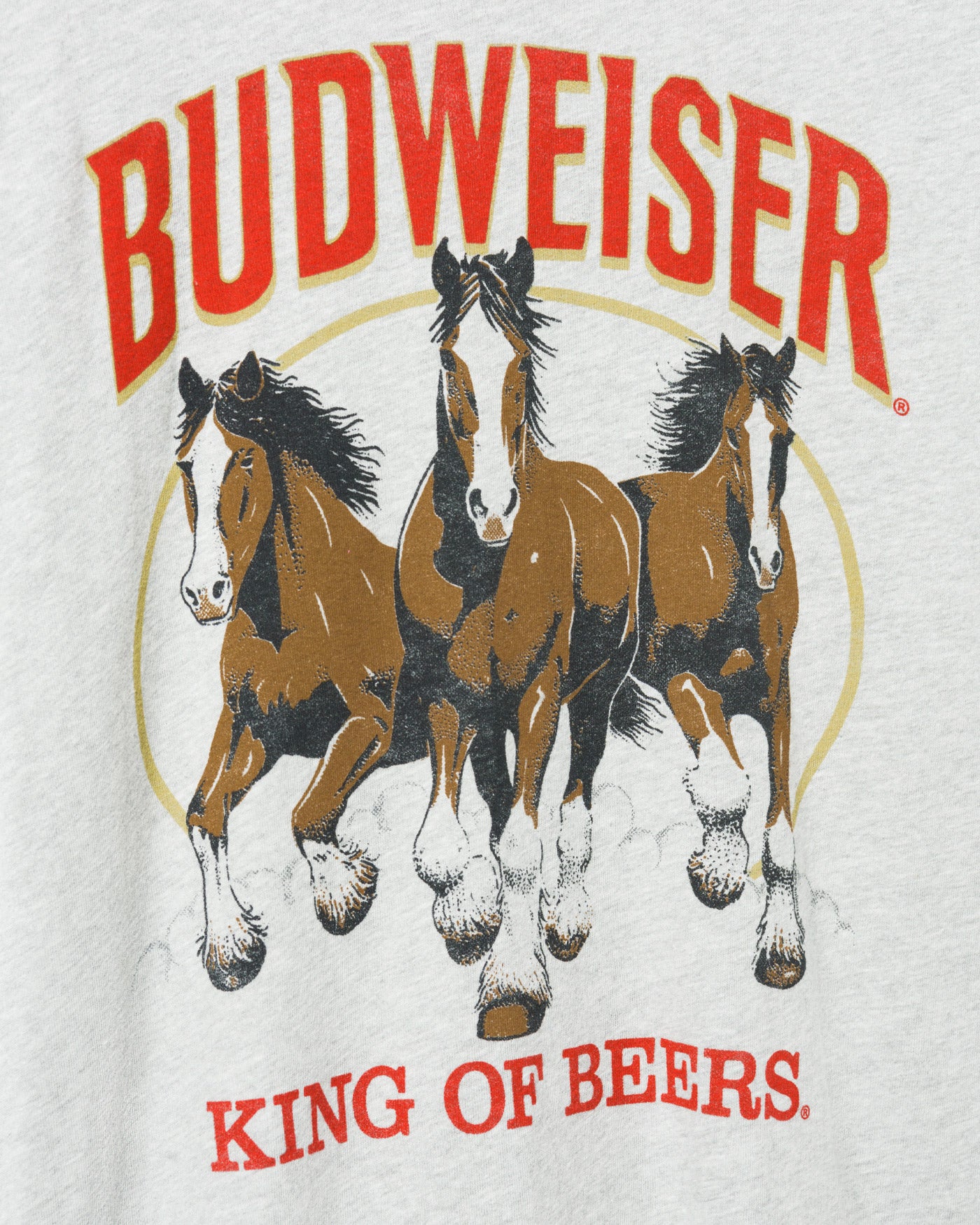 Budweiser Clydesdale Trio Vintage Tee – Junk Food Clothing