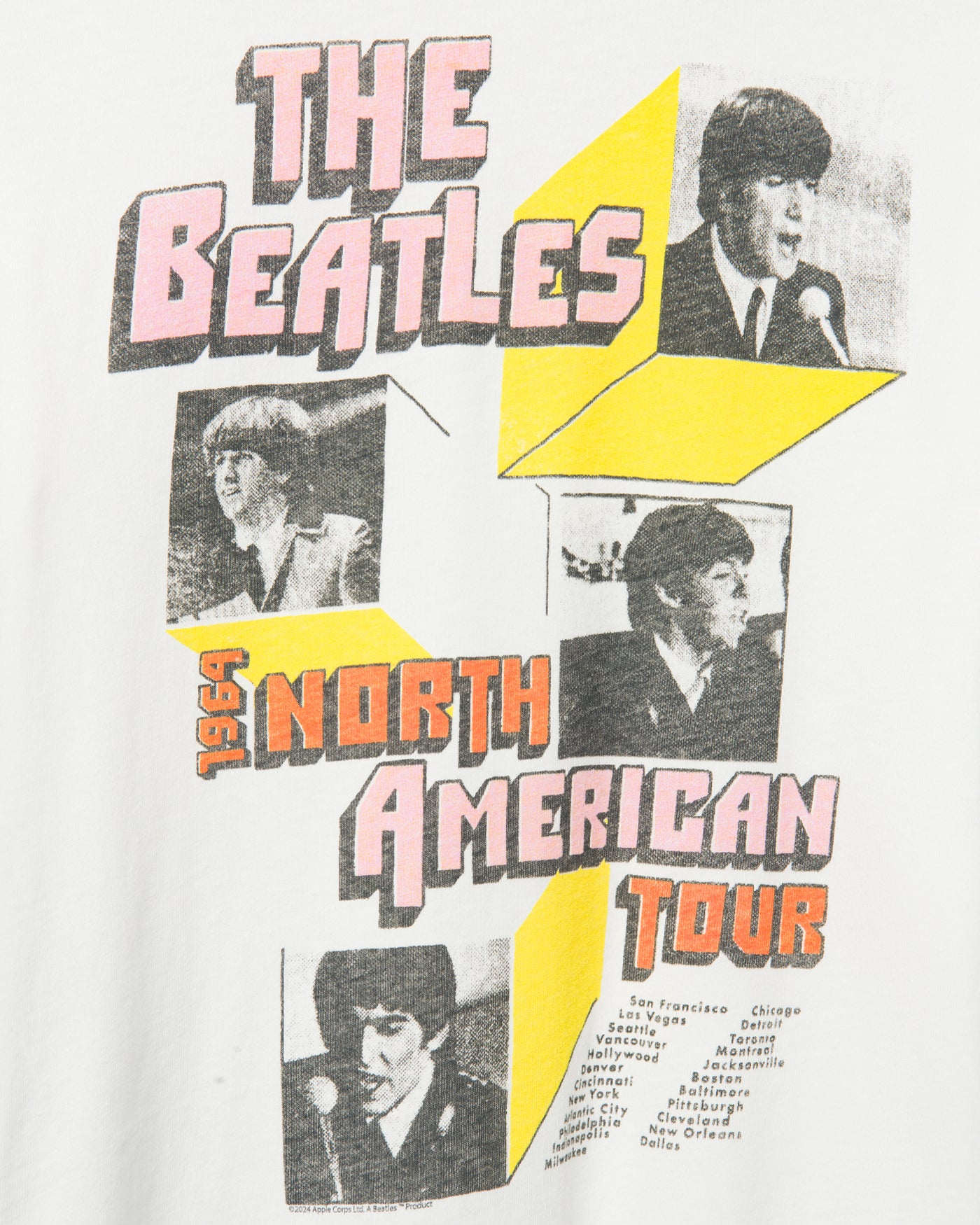 The Beatles North American Tour 3D Boxes Vintage Tee – Junk Food