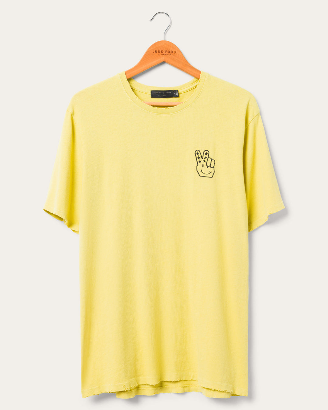 JF Peace + Smiles Logo Embroidered Vintage Tee