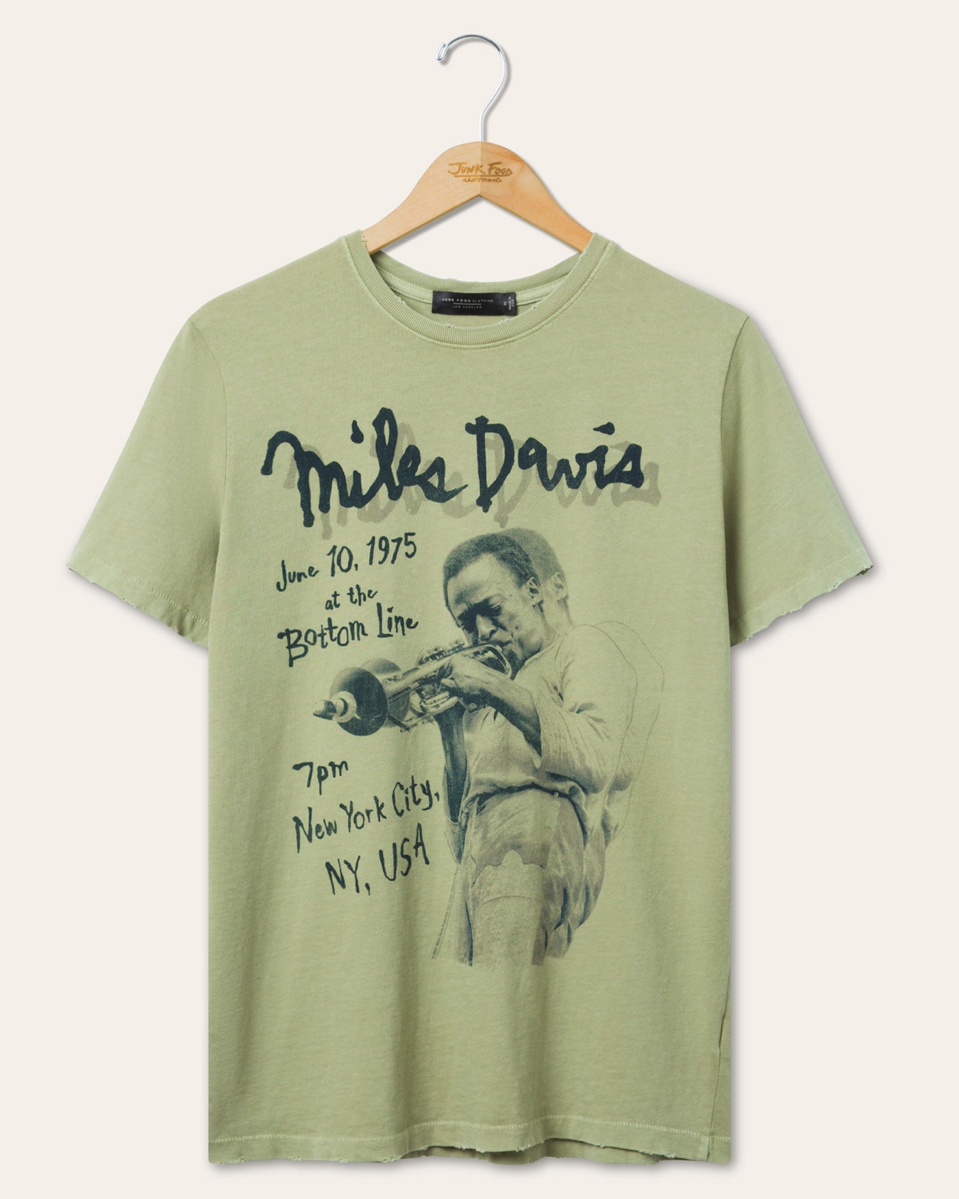 Miles Davis New York City Vintage Tee – Junk Food Clothing