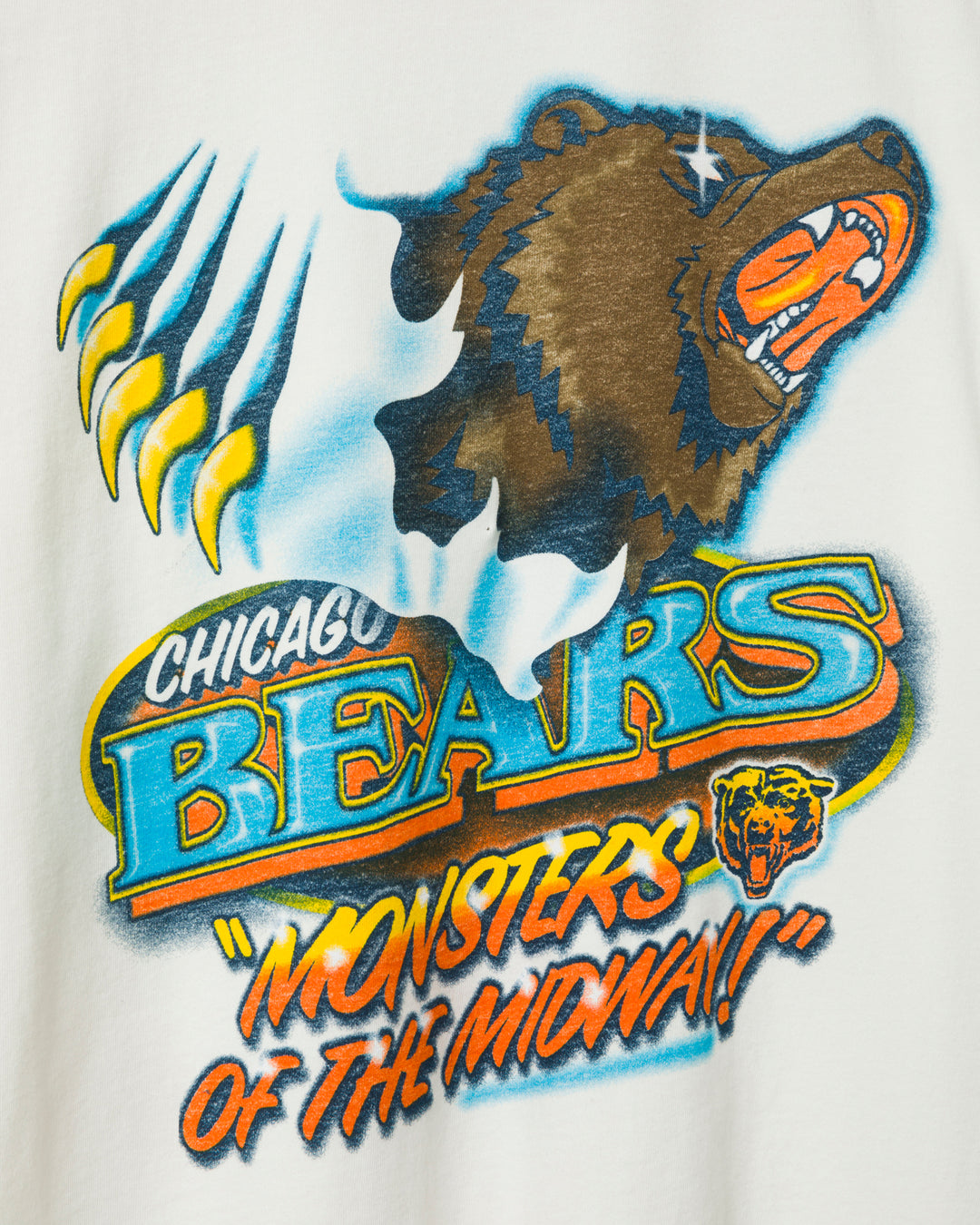 believe in monsters chicago bears shirt Chicago Bears Monsters Vintage Tee | Vintage White | Size XS