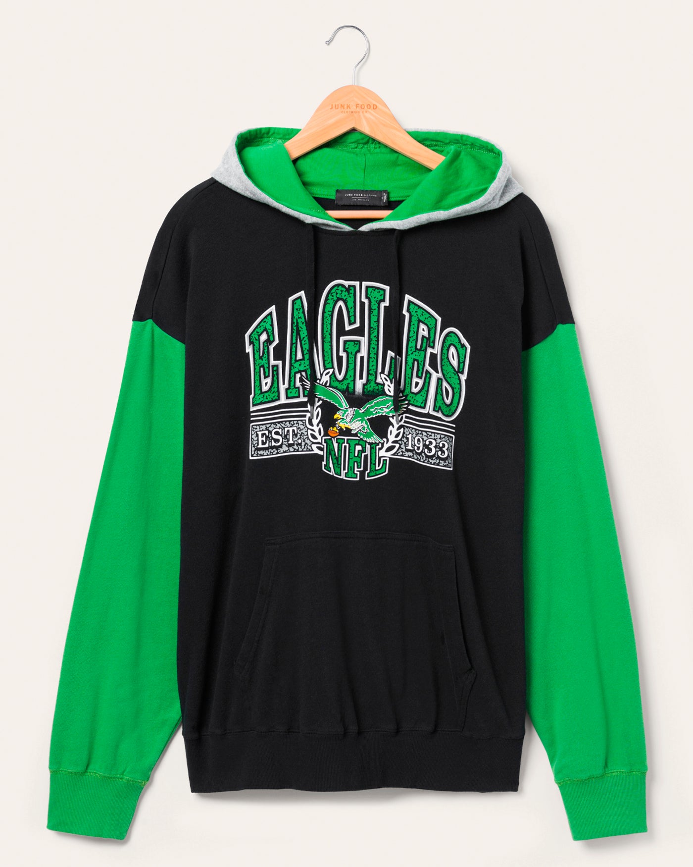 Philadelphia Eagles Tri Color Block Hoodie – Junk Food Clothing