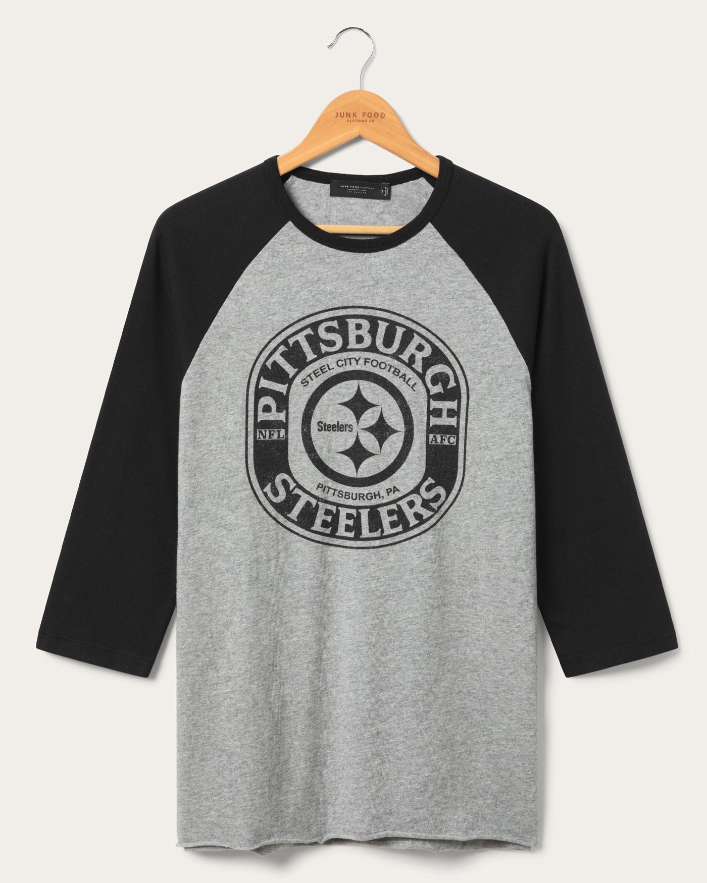 junk food clothing Pittsburgh Steelers Drive Tee Black Best Sale
