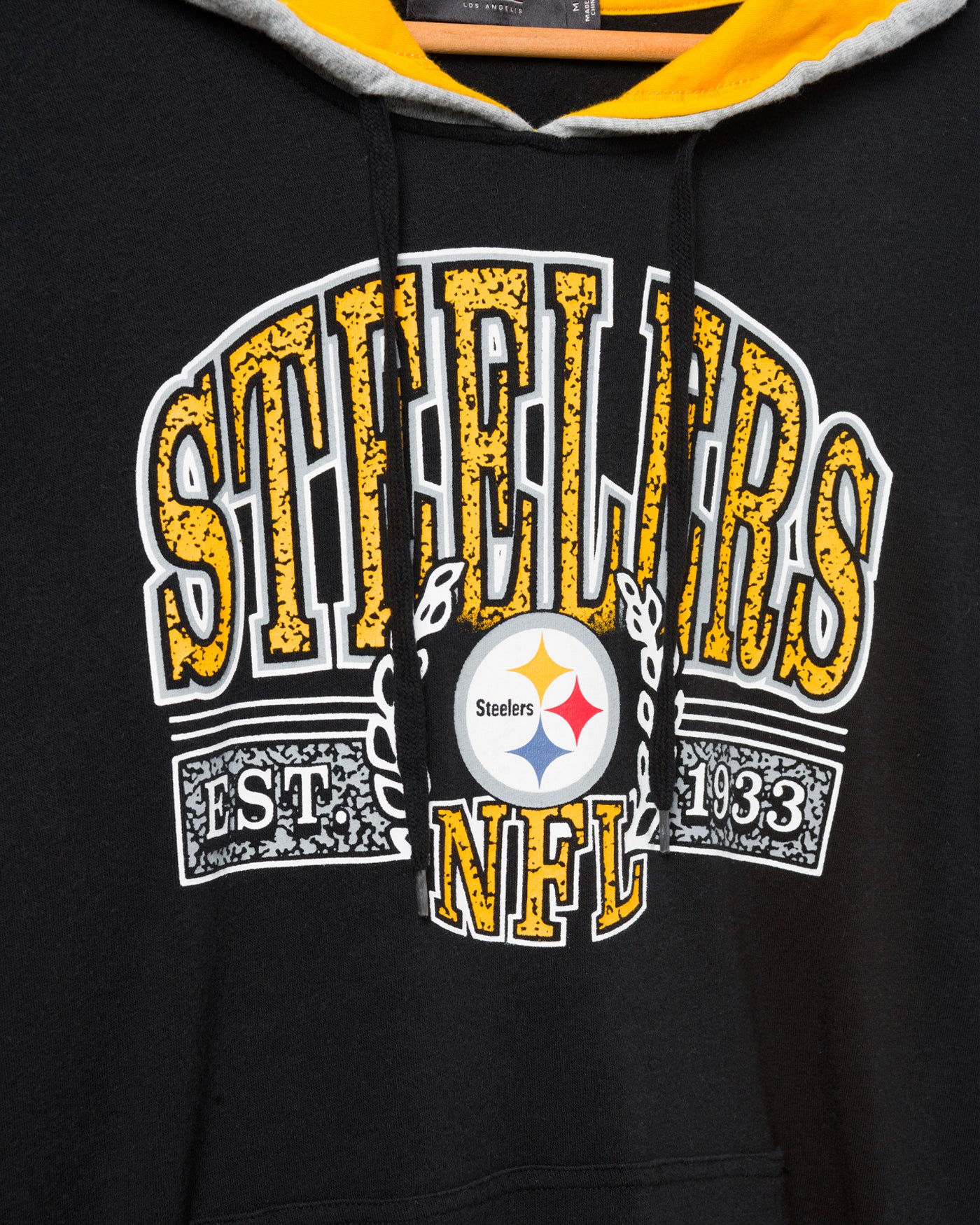 [週末限定]Tru-Fi Colord 18V Pittsburgh Steelers Tri Color Block Hoodie – Junk Food Clothing