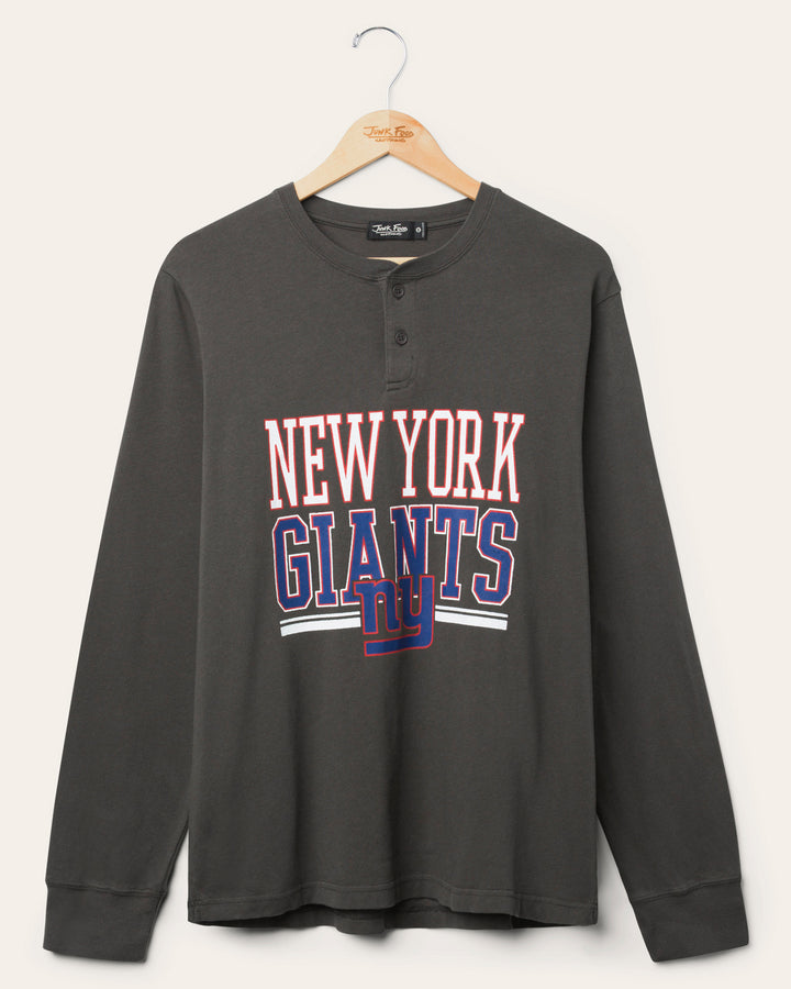New York Giants Long Sleeve Henley