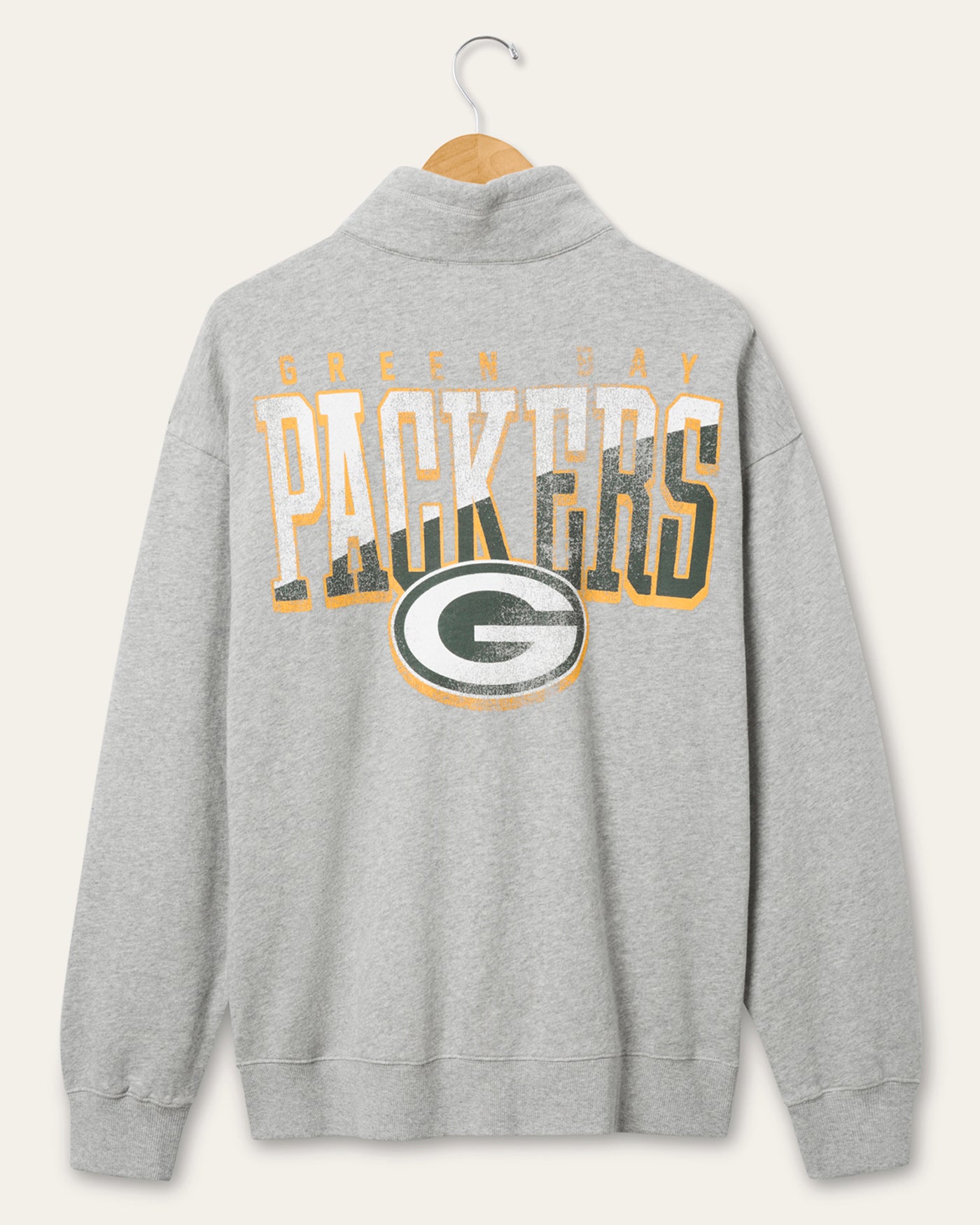 Green Bay Packers Slant Button Up Fleece – Junk Food Clothing