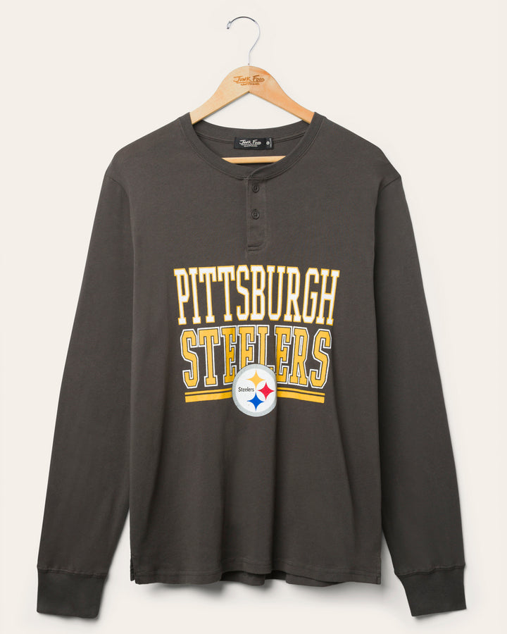 Pittsburgh Steelers Long Sleeve Henley