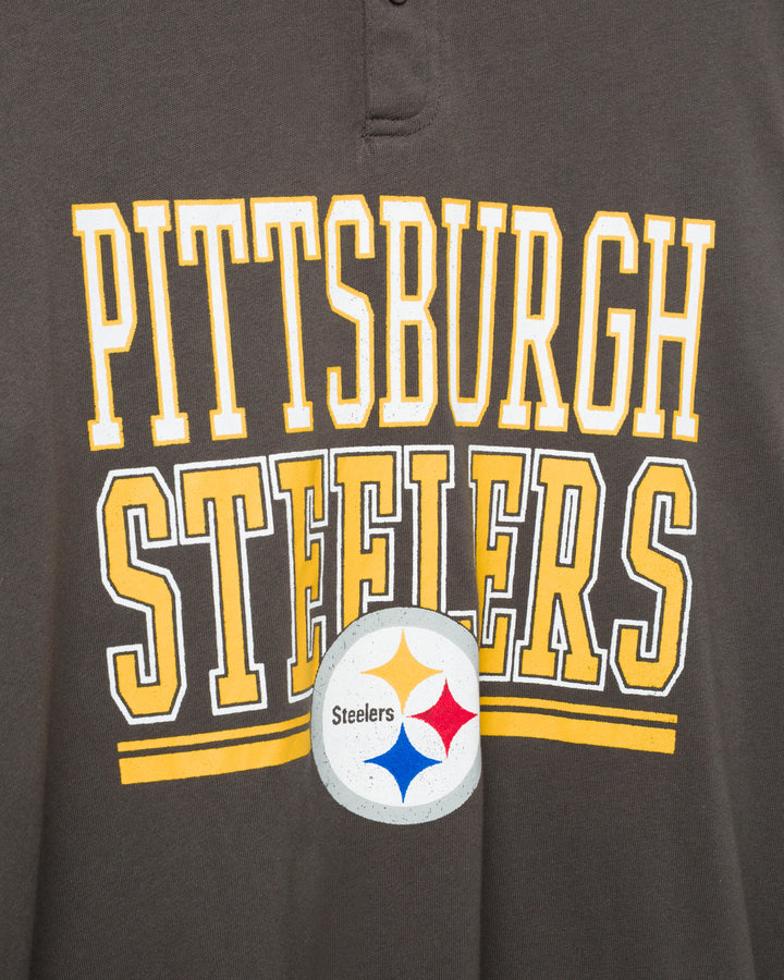 Pittsburgh Steelers Long Sleeve Henley