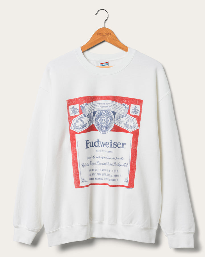 Budweiser Label Flea Market Fleece