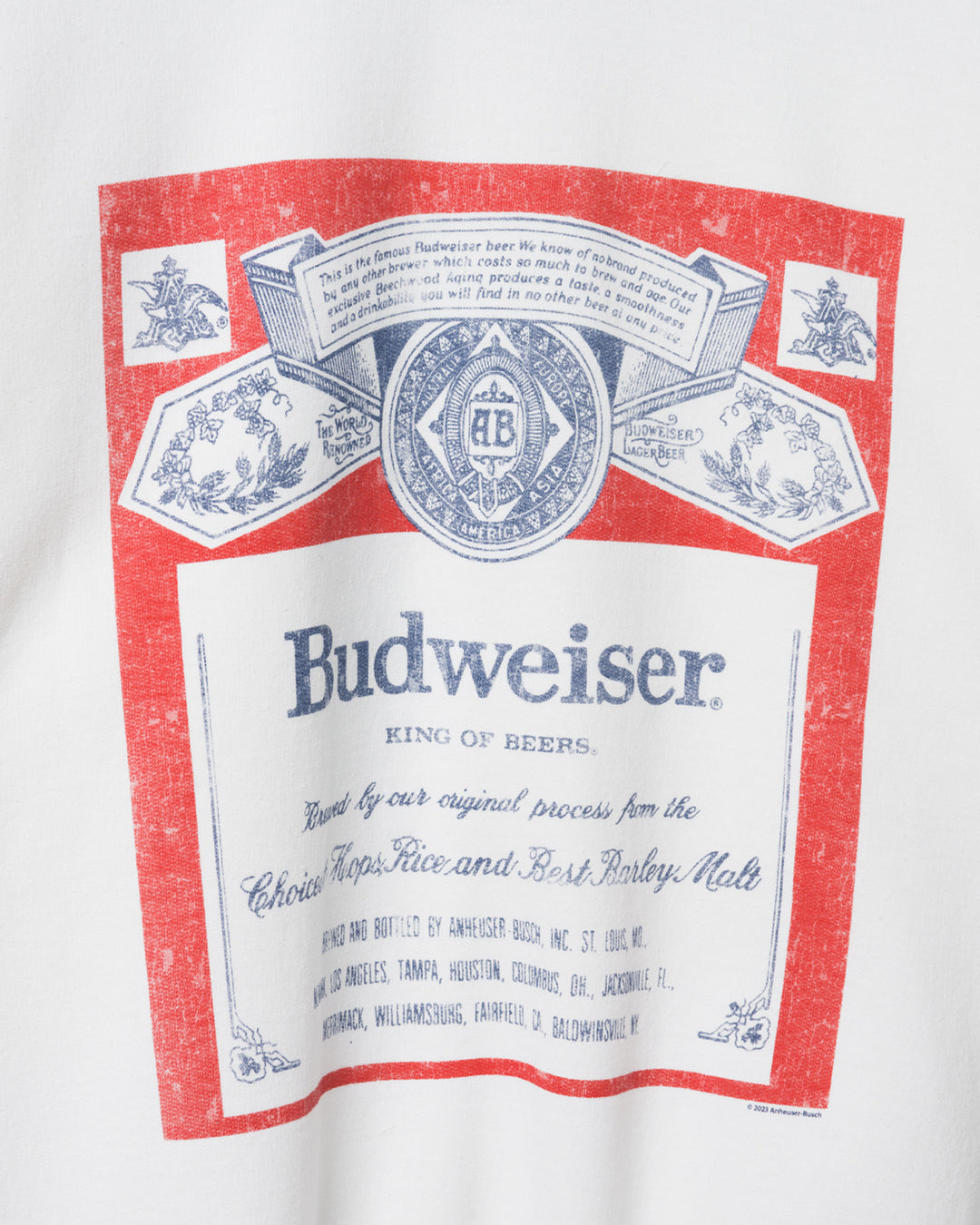 Budweiser Label Flea Market Fleece