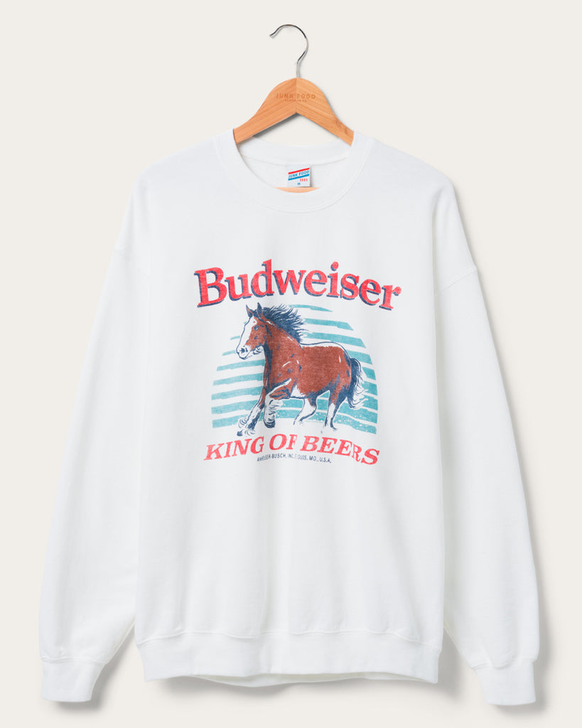 Budweiser Clydesdale Flea Market Crew – Junk Food Clothing