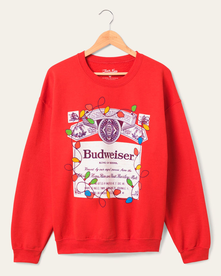 Budweiser Label Lights Flea Market Fleece