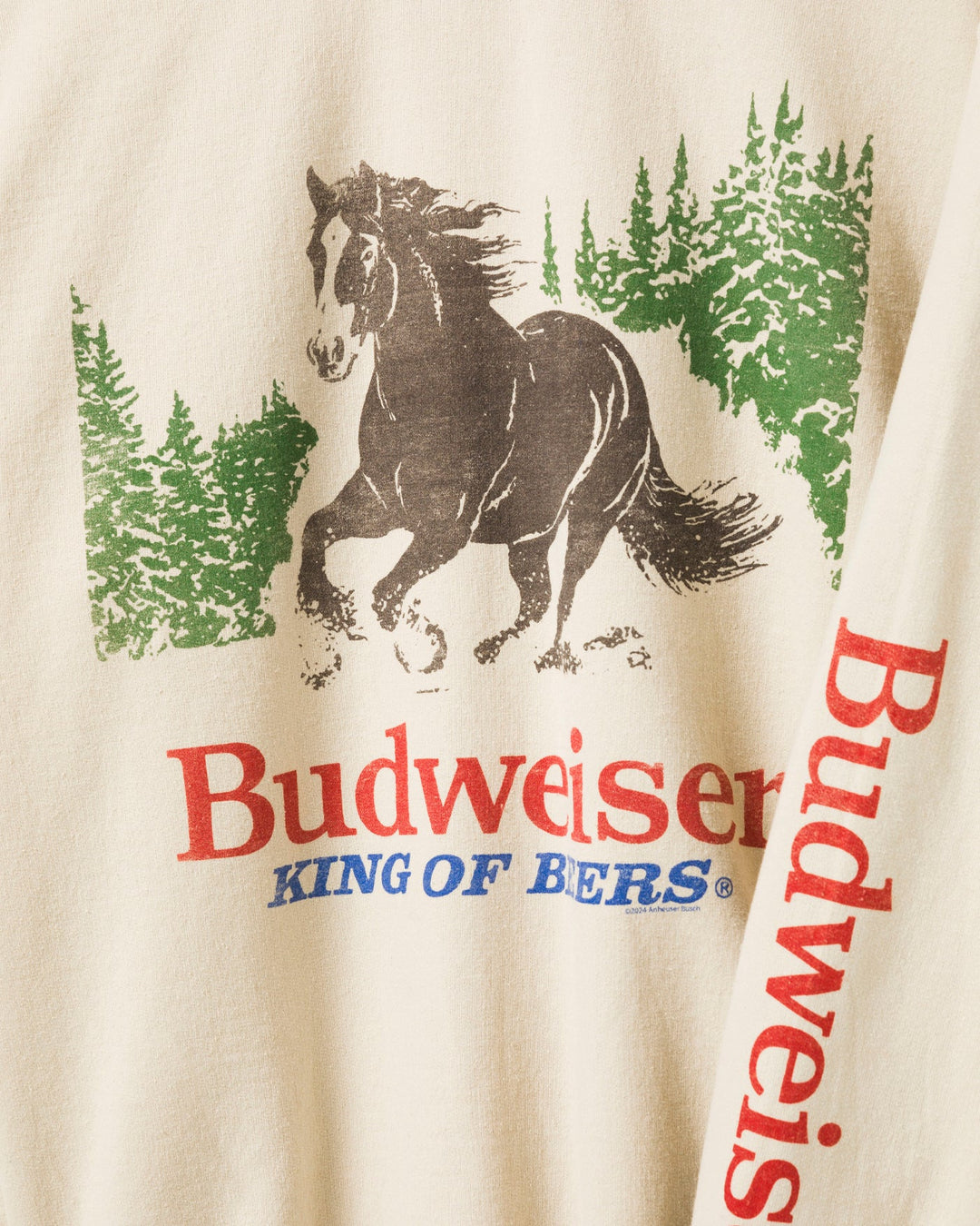 Budweiser Clydesdale King Of Beers Flea Market Fleece