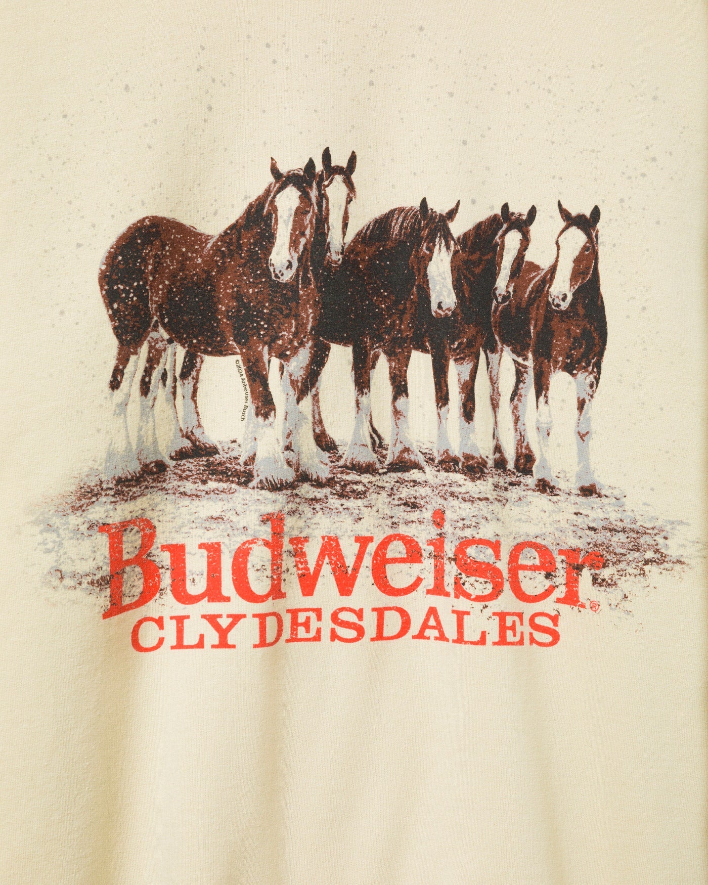 Budweiser Clydesdales Herd Flea Market Fleece – Junk Food Clothing
