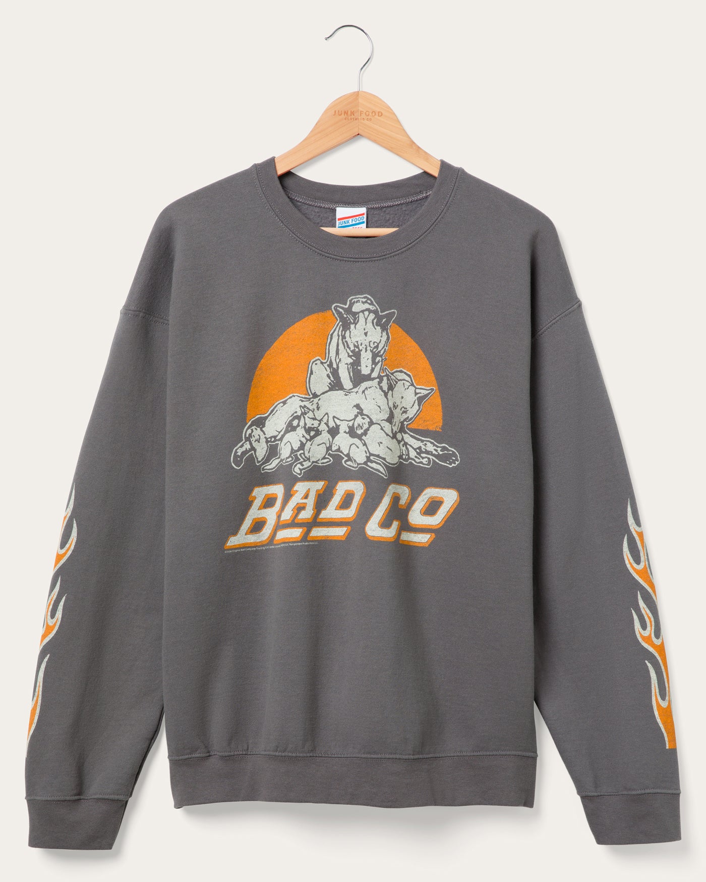 junk food clothing AC/DC Powerage Vintage Tee Blue Aster Clearance