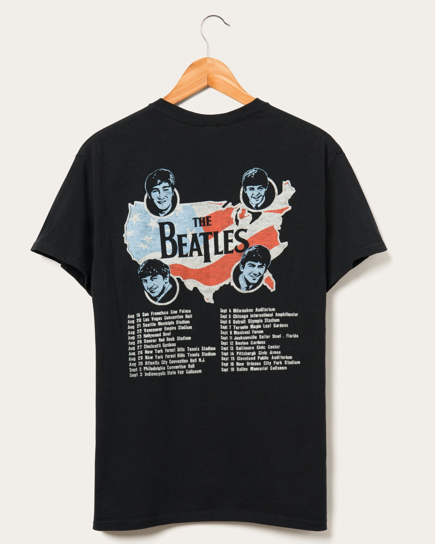 The Beatles First U.S. Tour Flea Market Tee – Junk Food Clothing