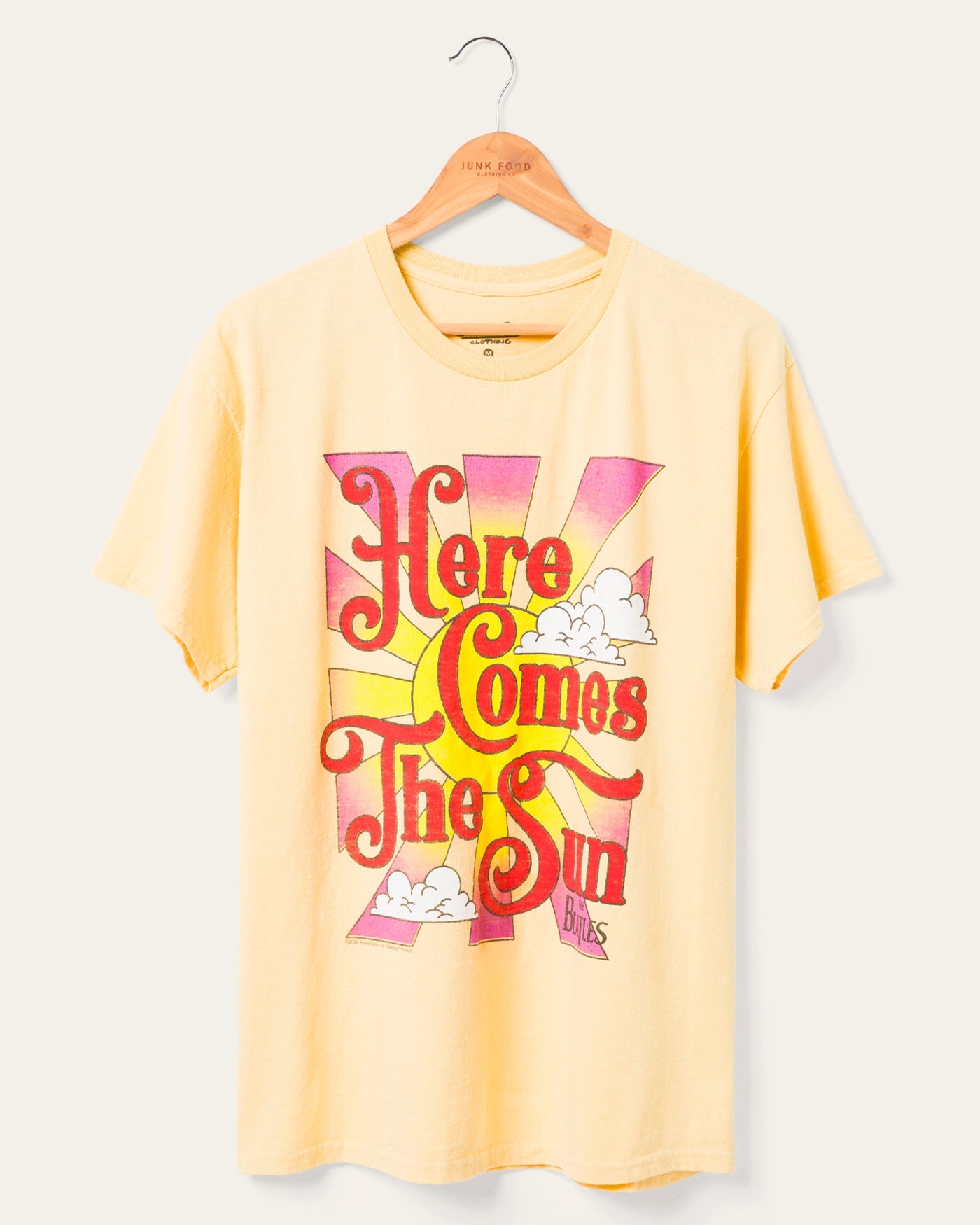 The Beatles Here Comes The Sun Flea Market Tee – Junk Food Clothing