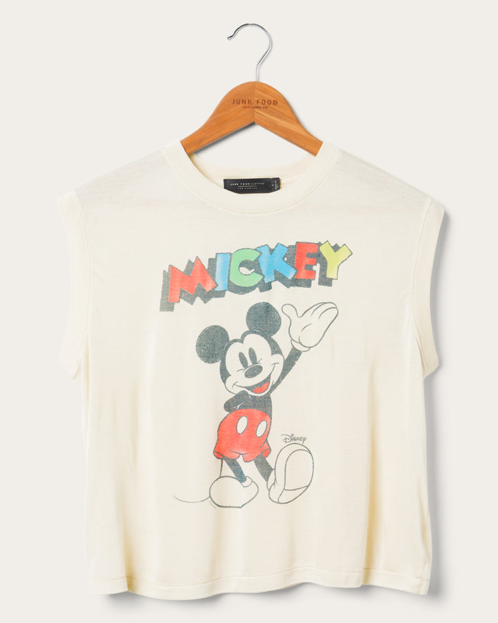 Women's Waving Mickey Vintage Tissue Tank
