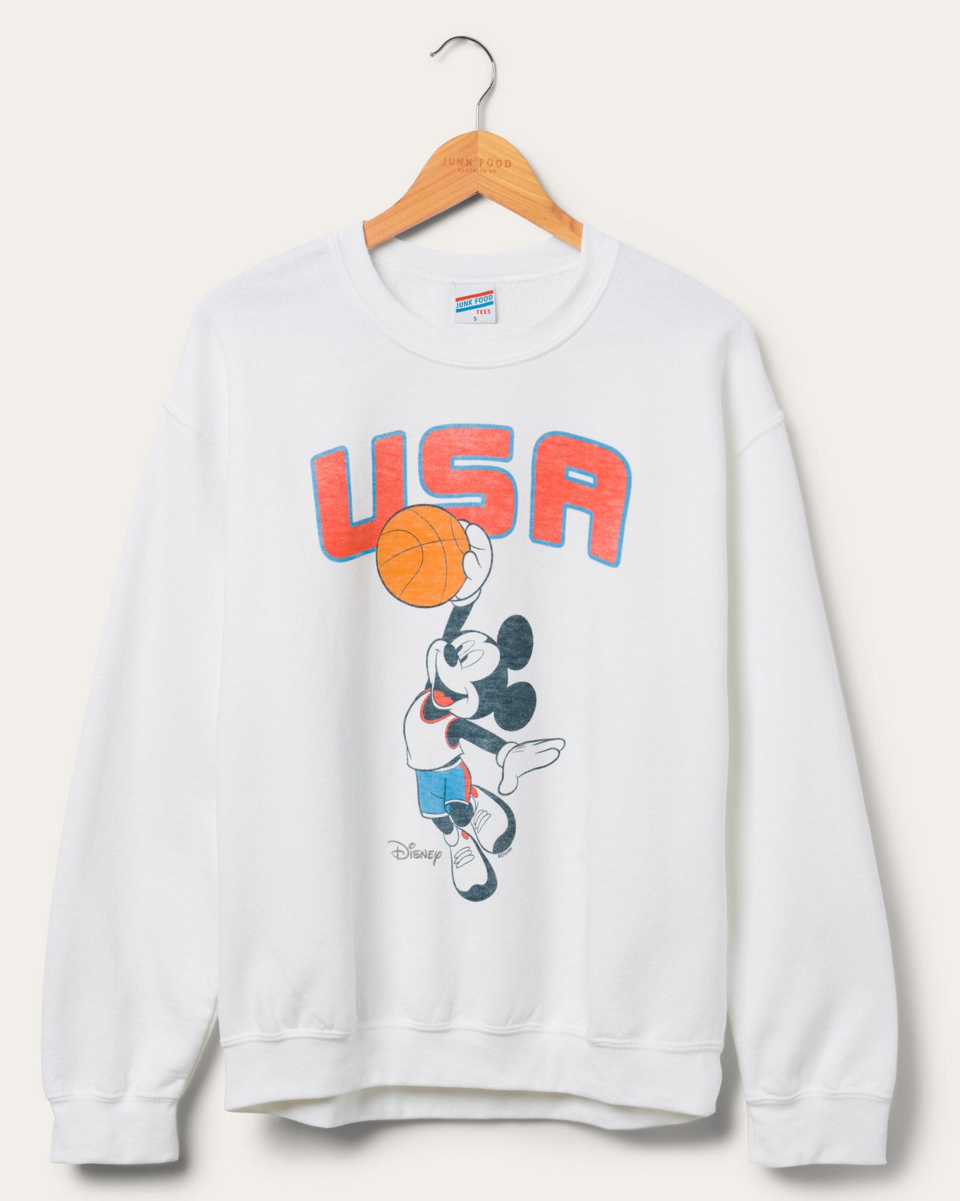 cher×JUNK FOOD×STYLIFE Mickey プルオーバー Mickey Presents Flea Market Fleece – Junk Food Clothing