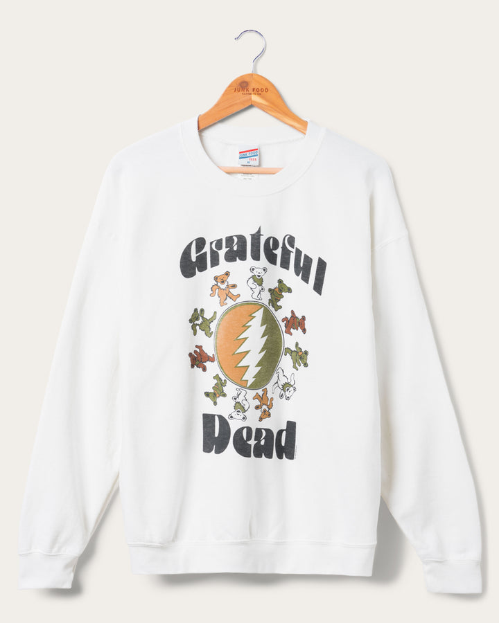 Grateful Dead Bear Ring Flea Market Crew Fleece