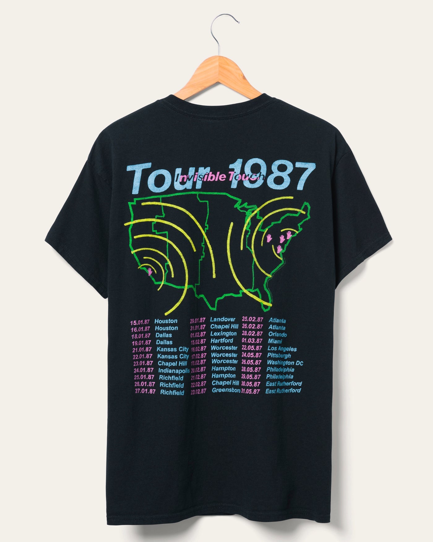 Genesis Invisible Touch Tour 1987 Flea Market Tee – Junk Food Clothing
