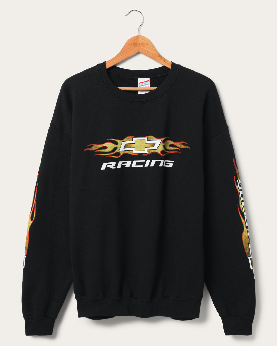 Chevy Racing Flames Flea Market Crew Fleece – Junk Food Clothing