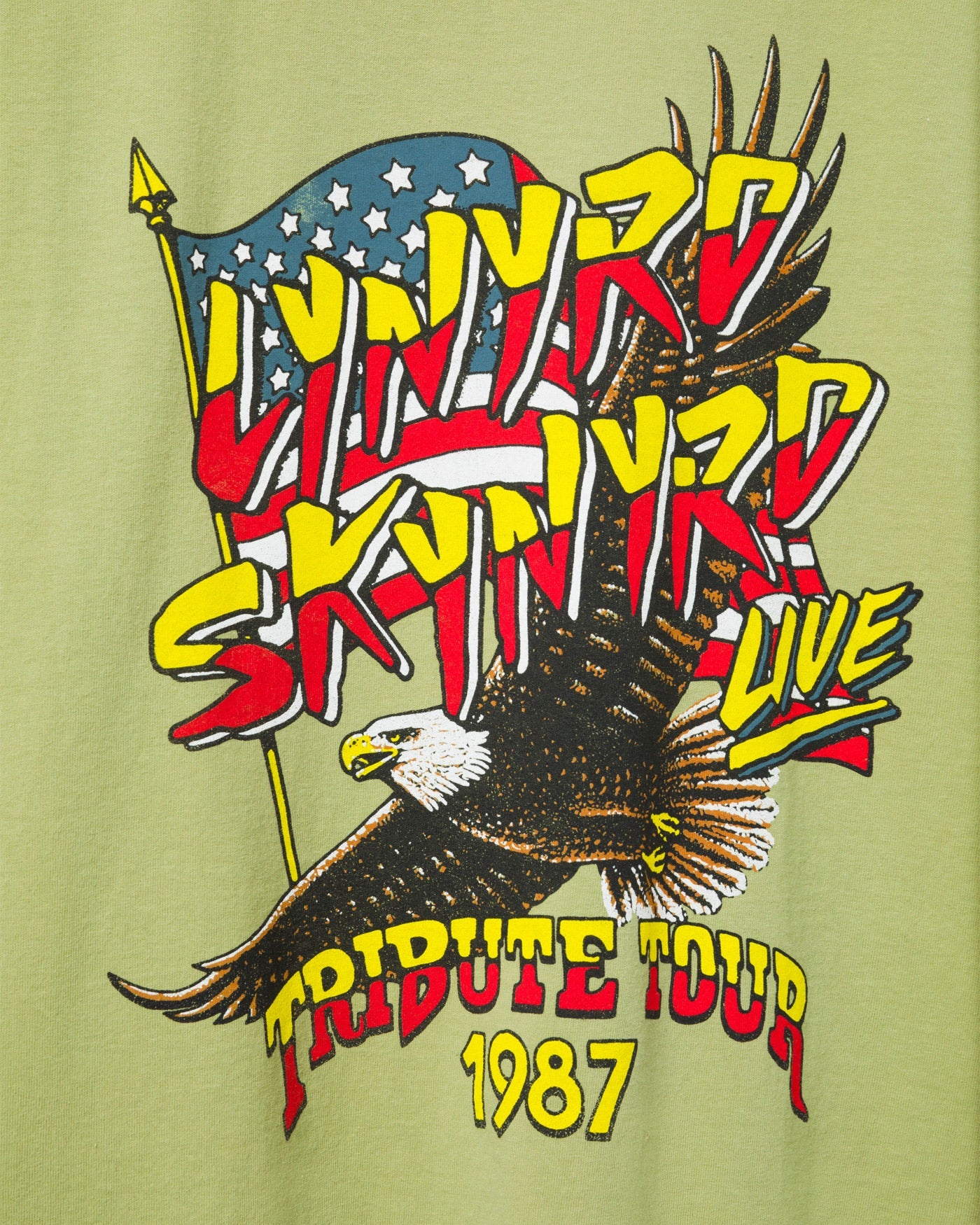 Lynyrd Skynyrd Tribute Tour 1987 Flea Market Tee – Junk Food Clothing