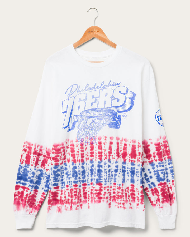 76ers Tie Dye Long Sleeve