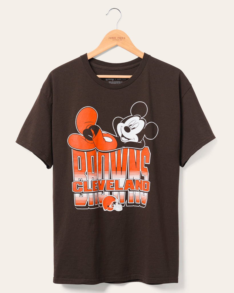 Cleveland Browns Mickey Kick Back Tee – Junk Food Clothing