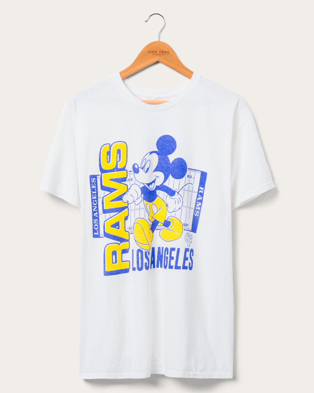 Los Angeles Rams Mickey Field Tee – Junk Food Clothing