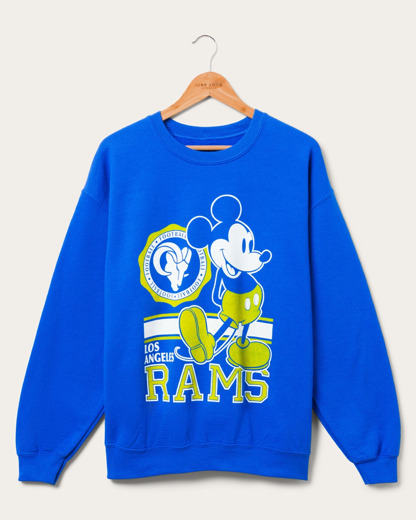 Coach Micky Rams Los Angeles Rams Mickey Crew Fleece – Junk Food Clothing